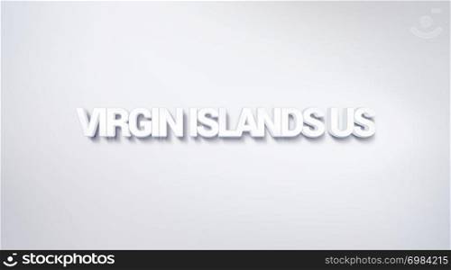 Virgin Islands US, text design. calligraphy. Typography poster. Usable as Wallpaper background