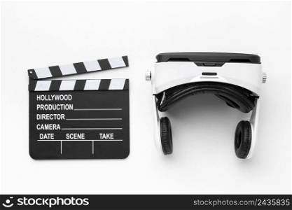 virtual reality headset movie slate