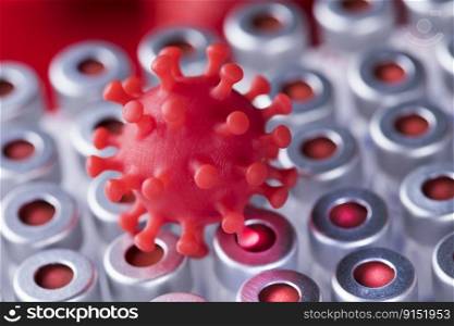 Virus close up, SARS, coronavirus pandemic background
