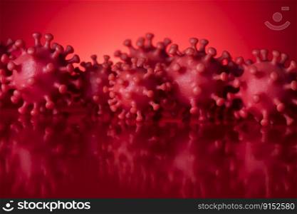 Virus close up, SARS, coronavirus pandemic background