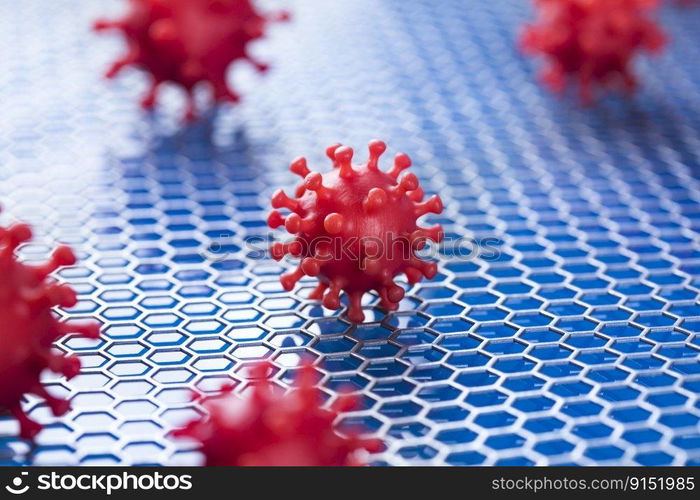 Virus. Concept of medical research