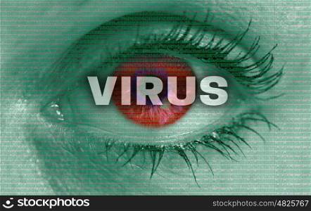 virus eye looks at viewer concept. virus eye looks at viewer concept.