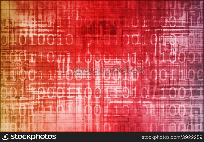 Virus. Virus Red Abstract Background with Internet Network