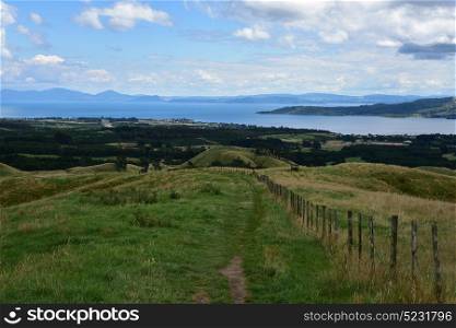 Vista of Taupo surrounds from Mount Tauhara