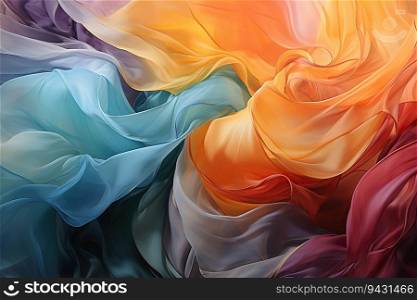 Visualizing the dynamism of life through color patterns, creating an interplay of colors and forms, an oil painting representation, pastel green, yellow, gray, dusty lavender,created by AI