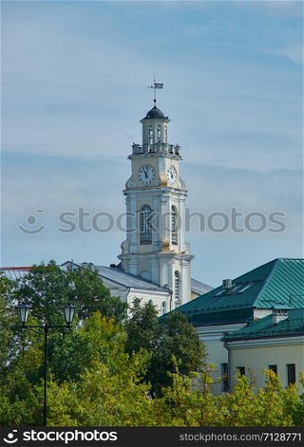 Vitebsk city in Belarus, View of the historical center