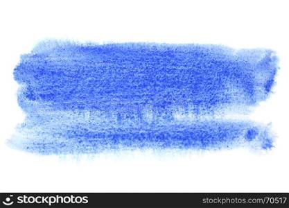 Vivid blue watercolor stain - space for your own text