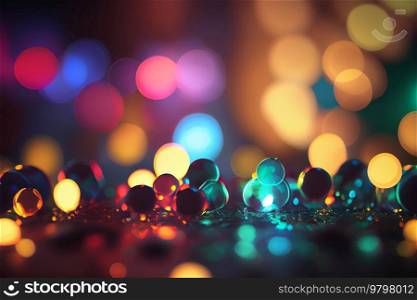 Vivid Colorful Bokeh Party Glossy Background