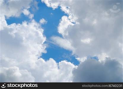 vivid day sky background. cloudscape