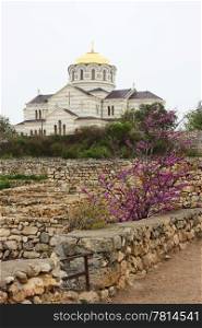 Vladimirsky Cathedral in Chersonese, Sevastopol, Crimea, Ukraine.