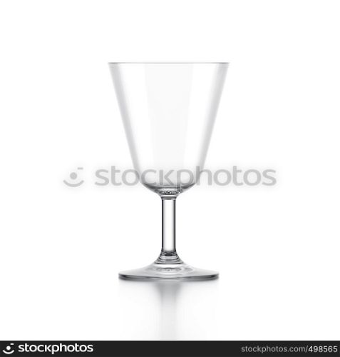 Vodka shot glass isolated on white background. Vodka shot glass
