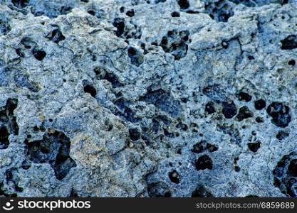Volcanic rock, close-up of surface