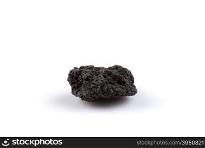 Volcanic stones on a white background - Etna, Italy