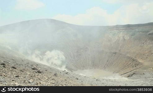 Volcano crater, island of Vulcano, Sicily, Italy (series)