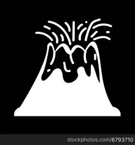 Volcano icon illustration design