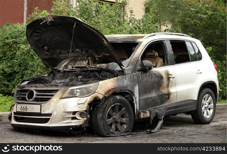 VW burned