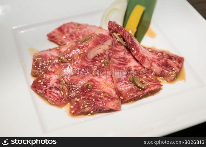 wagyu beef rib Japanese meat BBQ yakiniku