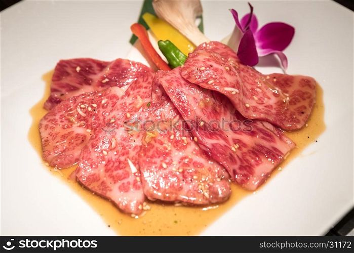 wagyu beef rib premium Japanese meat BBQ yakiniku