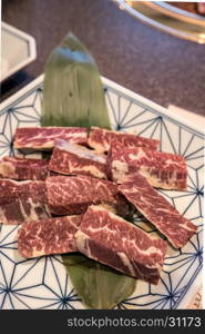 wagyu beef rib premium Japanese meat BBQ yakiniku