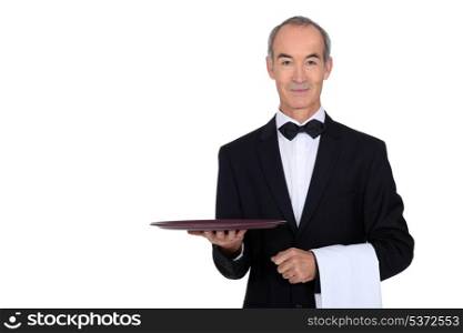 Waiter in tuxedo
