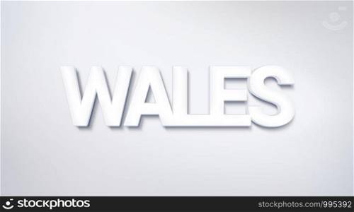 Wales, text design. calligraphy. Typography poster. Usable as Wallpaper background