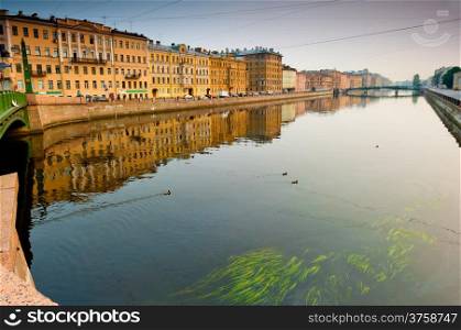 walk along the Neva river in St.Petersburg