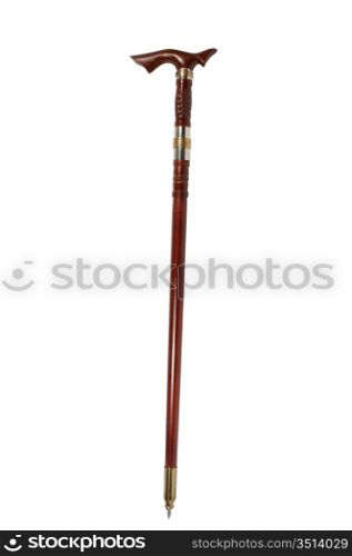 walking stick isolated on a white background