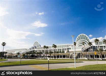 Walkway in front of a building, Orlando, Florida, USA