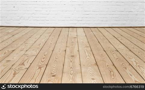wall and wood floor background