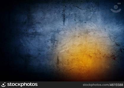 Wall background. Background image. Dark wall with color lights