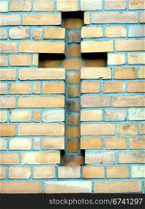 Wall Cross. Wall Cross - detail of a church in Berlin, Germany