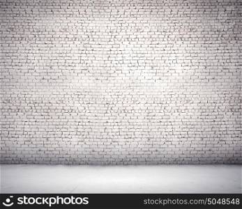 Wall of bricks. Blank wall made of bricks. Place for text