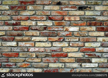 Wall of house from red brick