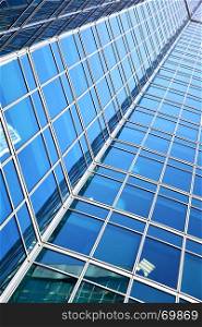 Wall of office building - architectural and business background