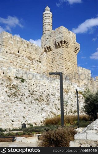 Wall of Old city in Jerusalem, Israel