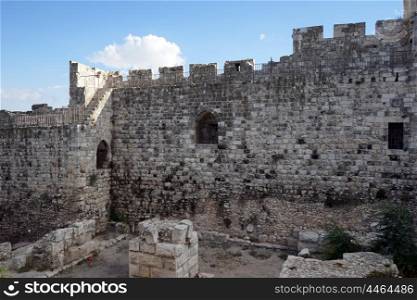 Wall of OLd Jerusalem in Israel