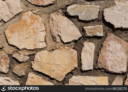 wall of stones as a texture for background