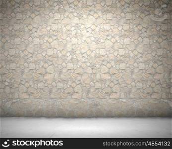 Wall of stones. Blank wall made of stones. Place for text