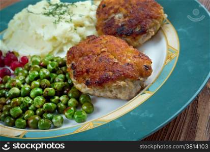 Wallenbergare - Swedish hamburger mince which consists of finely ground veal.