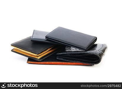 Wallet isolated on the white background