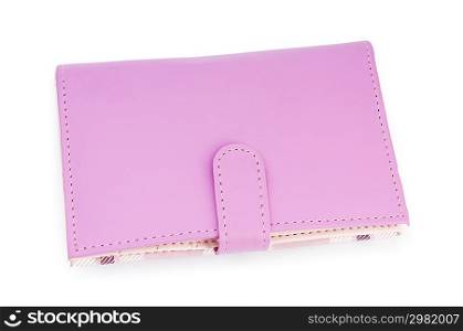 Wallet isolated on the white background