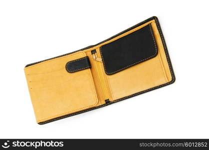 Wallet isolated on the white background