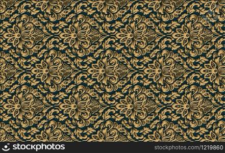 wallpaper damask vintage ornamental floral gold