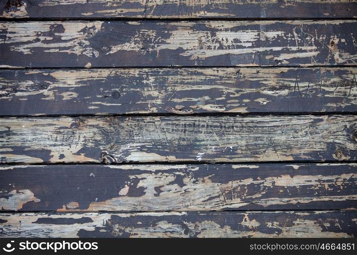 Wallpaper weathered wood with black paint