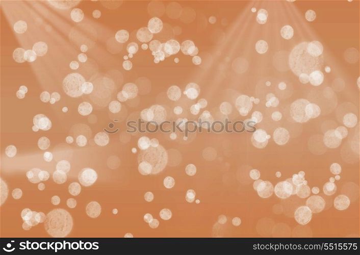 Wallpaper with bubbles on an abstract background orange