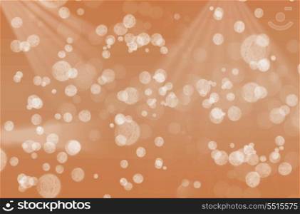 Wallpaper with bubbles on an abstract background orange