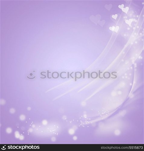 Wallpaper with heart on an abstract pink background