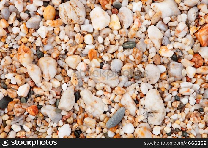 Wallpaper with small stones of the beach