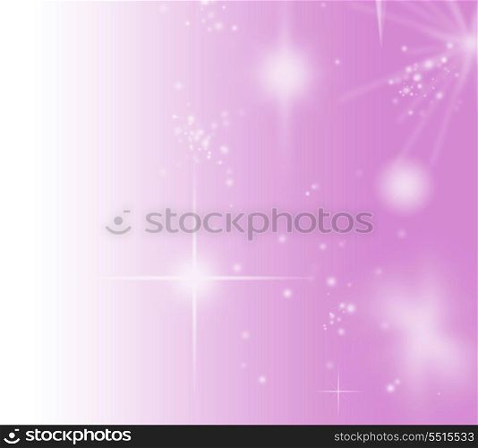 Wallpaper with stars on an abstract pink background