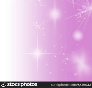 Wallpaper with stars on an abstract pink background